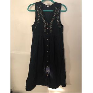 Embroidered Corduroy Jumper